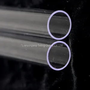 Transparent Ozone Free Quartz Tube Quartz Glass Tubes for Germicidal Lamp thumbnail-3