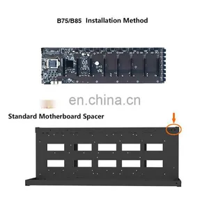 Video Card Rig Steel Opening Air Rig Frame Case Computer GPU Rig Rack For 6GPU 8GPU 12GPU In Stock thumbnail-5