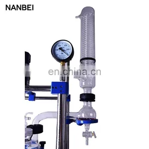 Laboratory 100L Explosion Proof Continuous Stirred Tank Double Layer Jacket Glass Reactor thumbnail-4