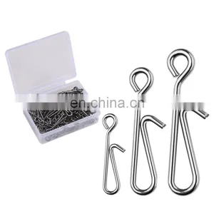 JOHNCOO Fishing Lock Hanging Snap Bass Fishing Swivel Snap Carp Fishing Pin Snaps thumbnail-1