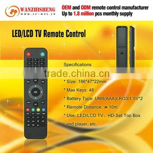 Shenzhen OEM and ODM Manufacturer NEC Encoding Format TV Remote Control thumbnail-1