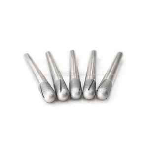 R4.7 Hemisphere Diamond Grinding Head Spiral Groove Design, Glass Fiber Drilling, Reaming and Trimming thumbnail-2