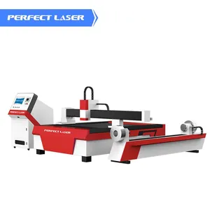 Perfect Laser 3015 Size Metal Sheet Round Pipe Square Tube Fiber Laser Cutter Cutting Machine thumbnail-1