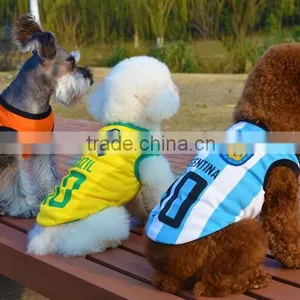 Football Clothes Model World Cup Team Pet Dog Clothes Dog Dresses thumbnail-2