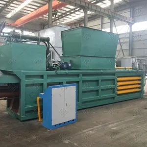 Automatic Horizontal Hydraulic Carton Compress Scrap Cardboard Baler Machine thumbnail-2