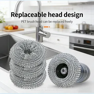 Factory Supply Metallic Daily Cleaning Pot Brush thumbnail-1