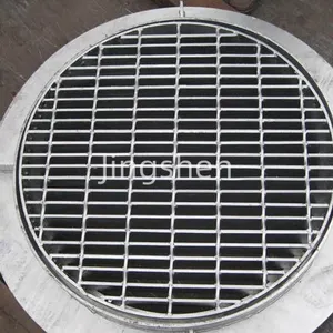 Hot-dip Galvanized Steel Grating for Ground Surfaces and Trenches, Serrated Surface Grating Bars thumbnail-4