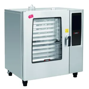Stainless Steel Liquid Crystal Gas Combi Oven for Bakery & Pastry With Steam Injection thumbnail-2