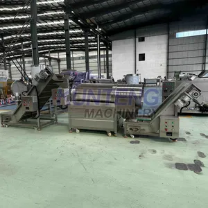 Commercial Potato Cleaning Slicing Frying and Packaging Machinery French Fry Frying Machine EPC thumbnail-4