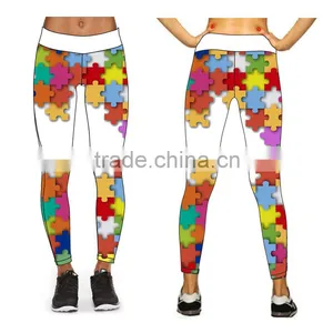 (OEM/ODM Factory)Women 3D Print Yoga Gym Pants Running Sports Cropped Long Leggings Fitness Pants thumbnail-1