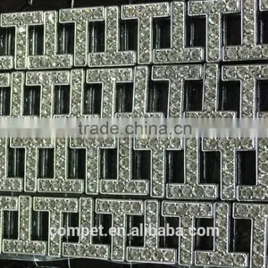 10mm Direct Slide Rhinestones Studded Metal Letters Diamond Alphabet thumbnail-2