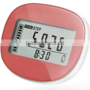 Small Size 3D Silent Pedometer With Silicone Jacket Clip or Lanyard Walking Pedometer thumbnail-4