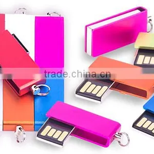 Slim Usb Metal Drive 2.0 32gb With Red Green Black Silver Color thumbnail-2
