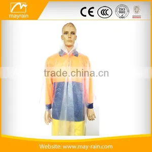 Adult Transparent Clear Plastic PVC Poncho thumbnail-1
