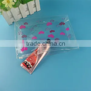 Degradable Material Makeup Bag Clear PVC Bags With Zipper thumbnail-1