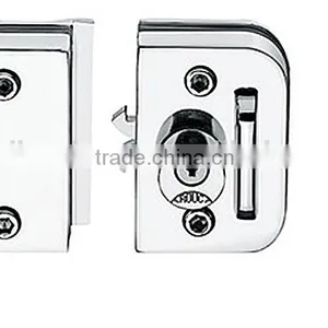 SKG-02D South America Standard Glass Door Lock, Sliding Tempered Glass Door Key Locks thumbnail-3