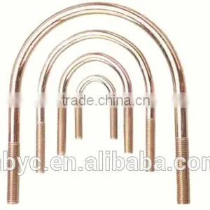 Low Carbon Steel Square Bend U-Bolt With 3/8-16 Thread, U-bolt Pipe Clamp thumbnail-2