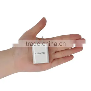 USAMS Single USB Output Charger Adapter for IPhone/iPad/iPod Fast Charging US Plug Charger Travel Series MT-5526 thumbnail-3