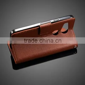 MMT Litchi Grain With Buckle PU Leather Wallet Case With Card Slot Case With PC Back Cover For Google 5X MT-4927 thumbnail-5