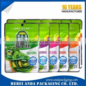 Food Grade Nylon Plastic Pouch Pickles Packaging Plastic Bag With Tear Notch/ Pickles Food Packing Bag thumbnail-1