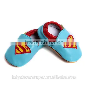 Superman Baby Shoes,Soft Soled Blue Superman Baby Boys Slippers Quality Choice thumbnail-2