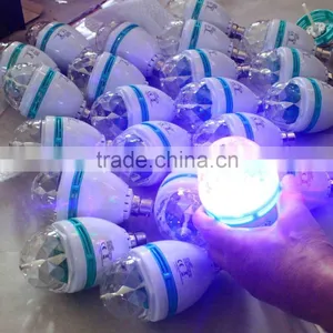 2016 Disco Party Stage DJ Bar Hot Sale 3w Crystal Magic Ball Rotating Led Bulb thumbnail-1