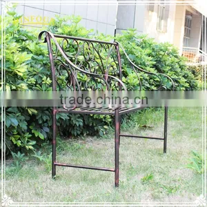 Garden Furniture Cast Iron Brown Patio Bench for Decorations thumbnail-2