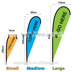 Factory Custom Trade Show Banner Street Banner Teardrop Flag Banner thumbnail-2