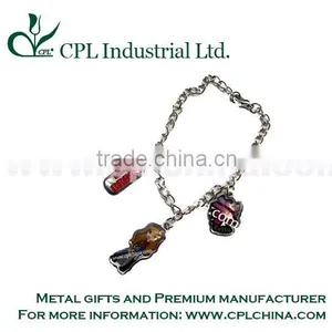 Girl Accessory Cartoon Printing Charms Nickel Free Plated Bracelet thumbnail-1