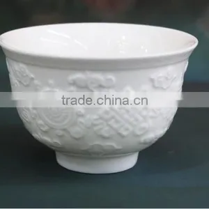 The Characteristics Of Porcelain Anaglyph Ceramic Bowl HY02 thumbnail-4