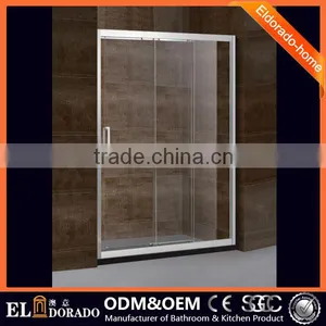 Straight Open Style With Frame Tempered Glass Enclosure Shower Screen With CCC thumbnail-1