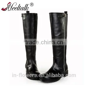 OEM ODM Bulk Sell Custom Made Wholesale Pure Leather Boots for Women Tight High Heel Leather Boots thumbnail-2