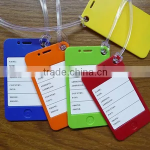 Iphone Shape Plastic Luggage Tag With String thumbnail-1