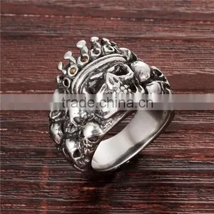 Hot New Imports 2016 Skull Stainless Steel Ring Castings for Men thumbnail-3