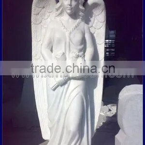 White Marble Large Angel Sculptures thumbnail-1