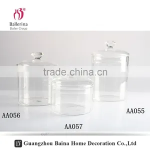Handmade High-Clear Glass Candle Jars thumbnail-1