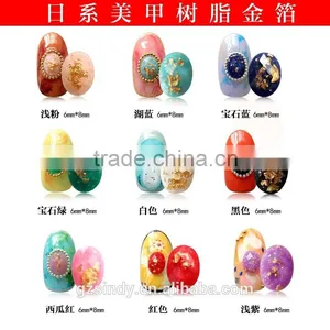 3d Nail Art Gold Foil Nail Rhinestone With Gold Foil and Flatback ZX:HJ565 thumbnail-1