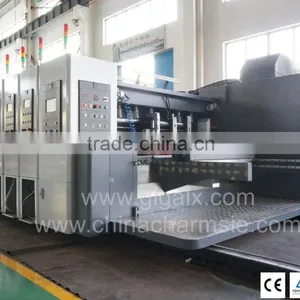 GIGA LX-608CN Full Computerized High Speed Flexo Carton Box Making Machine Online With Folder Gluer thumbnail-1