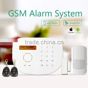 APP Control GSM Autodial Home Security Alarm System With Multi-language Menu & Intelligent Home Wireless Security Alarm System thumbnail-1