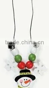 Beaded Snowman Necklace Craft Kit thumbnail-1