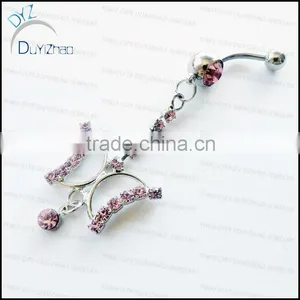 2013 New Products Beautiful Navel Piercing Nickel Free Belly Button Rings thumbnail-1