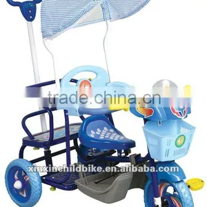 With Double Seat and Can be Ridden or Pushed Children Tricycle and Baby Tricycle thumbnail-1
