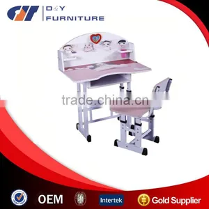 Wood School Children Desk and Chair With Low Price thumbnail-1