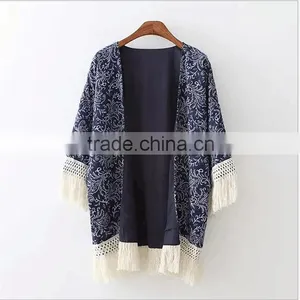 Wholesale Free Size Customaize Kaftan With Tassels Turkish Tunic thumbnail-1