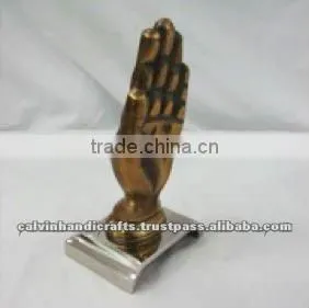 Book End/ TABLE Decor Items/Metal Hand Bookend/ Home Decor thumbnail-1