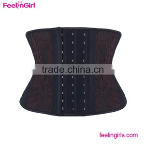 Brown Middle Latex Reinforce Lace Best Waist Cinchers thumbnail-1