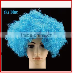Directly Supplier Fans Crazy Wig,color Wigs,promotional Rainbow Wig thumbnail-5