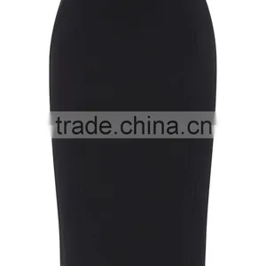2015 Latest Women Fashion Petite Black Pencil Skirt thumbnail-1
