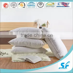 White 10% Goose Down Feather Bed Pillow thumbnail-1