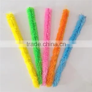 Factory Supply DIY Crafts Jumbo Loopy Fuzzy Pipe Cleaners Chenille Stems Toys for Kids or Wedding Party Decoration thumbnail-3